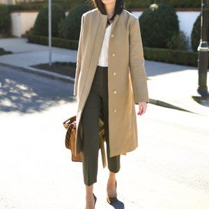 Theory Tailor C Trouser, Admiral Crepe, Green Slate, Size 6